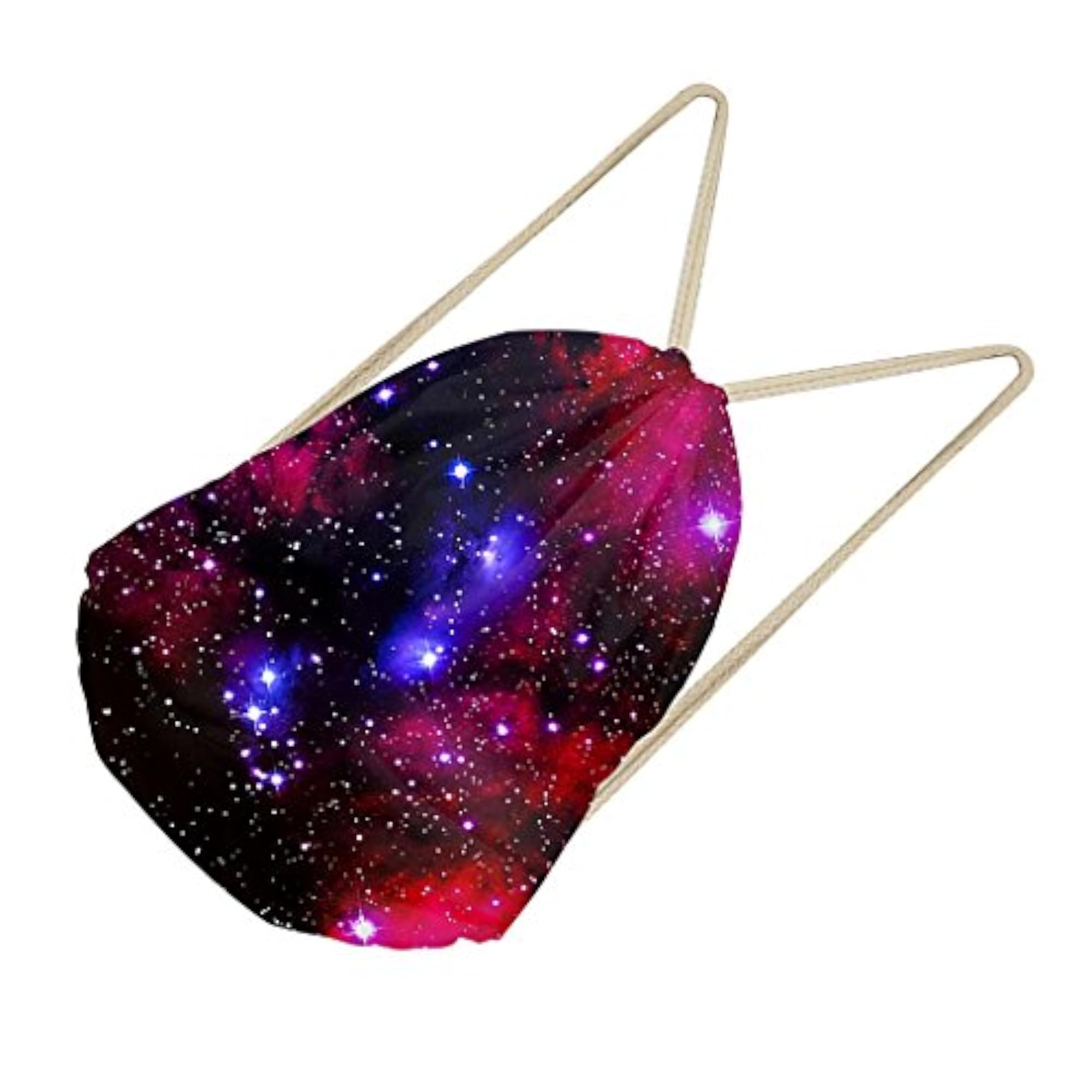 Drawstring Bags Outdoor Travel Sports Backpack, Starry Sky Design